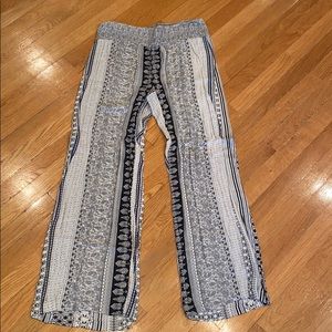 Wide leg high waisted pants
